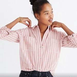 Madewell Classic Ex Boyfriend Craig Stripe Shirt